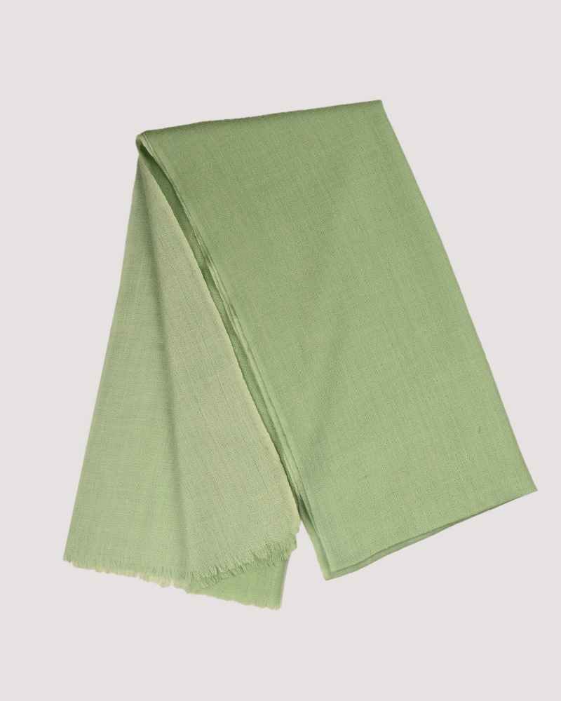 Pashmina Wool Diamond Weave Ombre Muffler Green